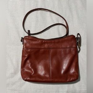 Margot brown leather crossbody
